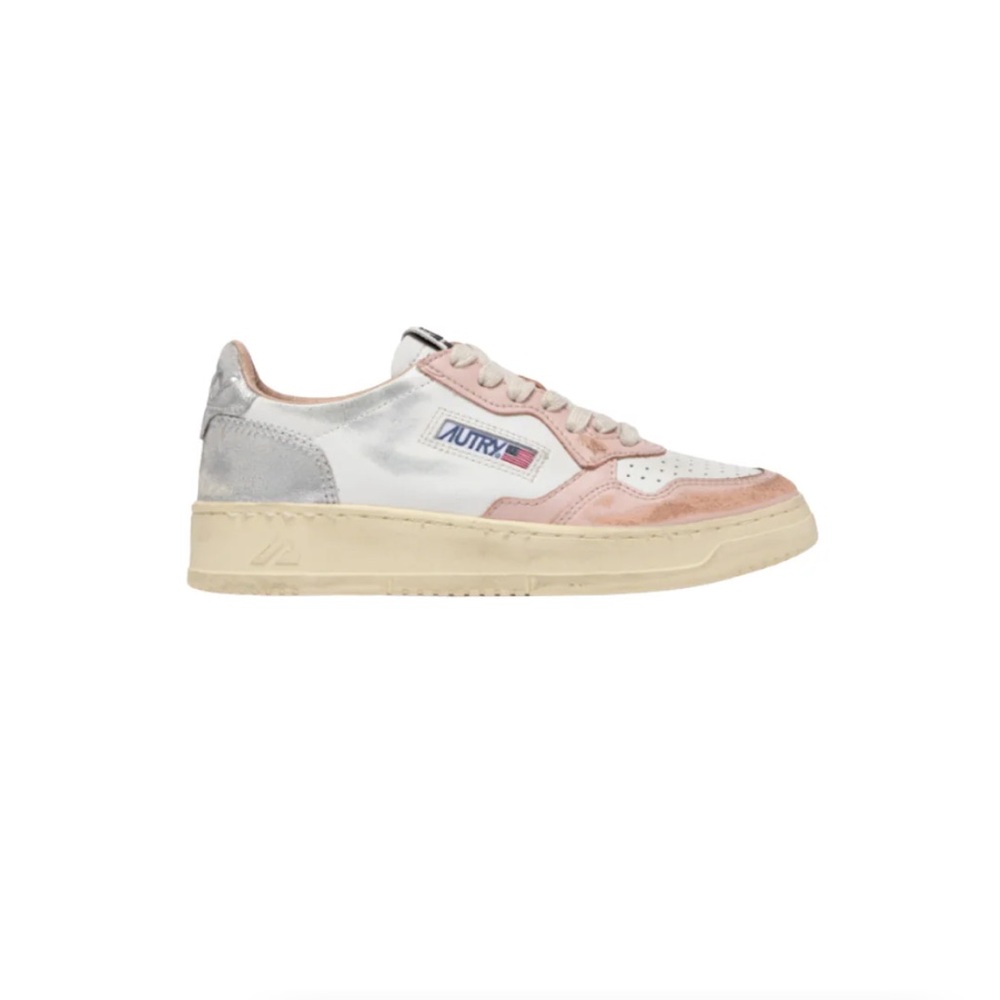 Autry Women's Pink and Gray Sneakers size 9 like new